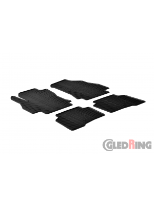Original Gledring Passform Fußmatten Gummimatten 4 Tlg. - Fiat Fiorino 08->